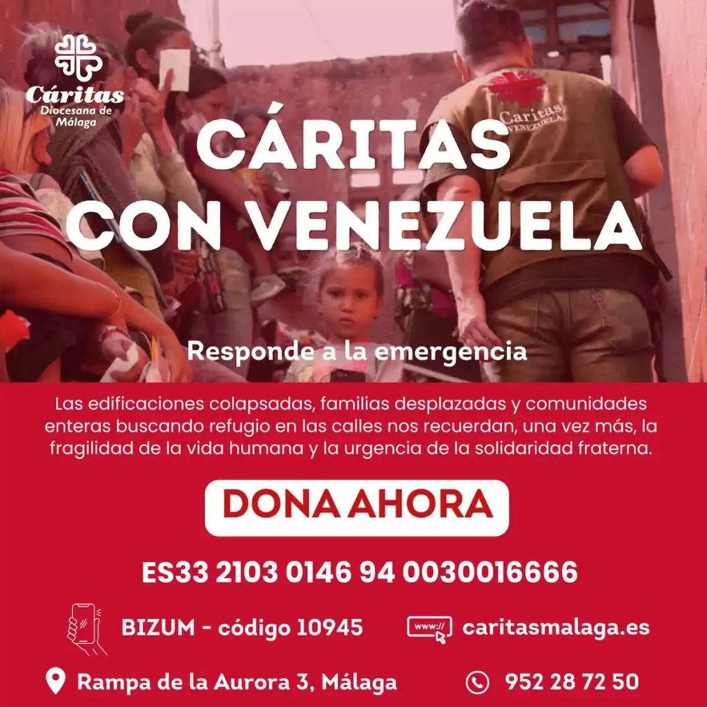 Emergencia: Cáritas Málaga con Venezuela